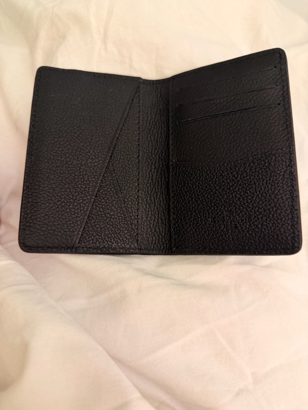 Louis Vuitton Black Embossed Monogram Card Case - Picture 5 of 7